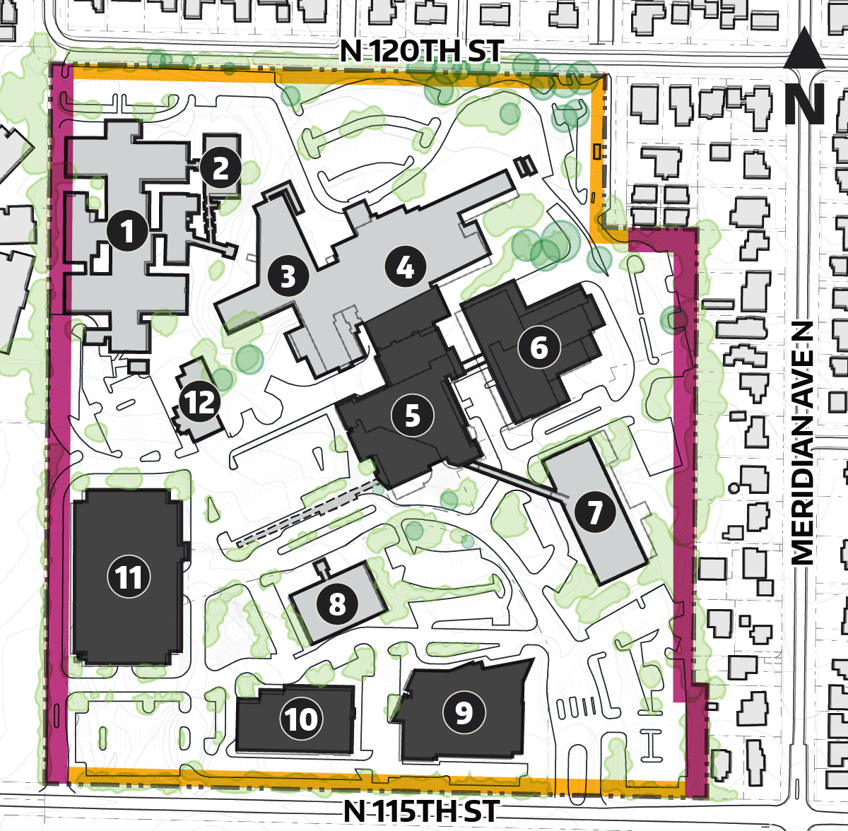Diagram showing proposed setback limits for Alternative 2 Diagram showing proposed setback limits for Alternative2